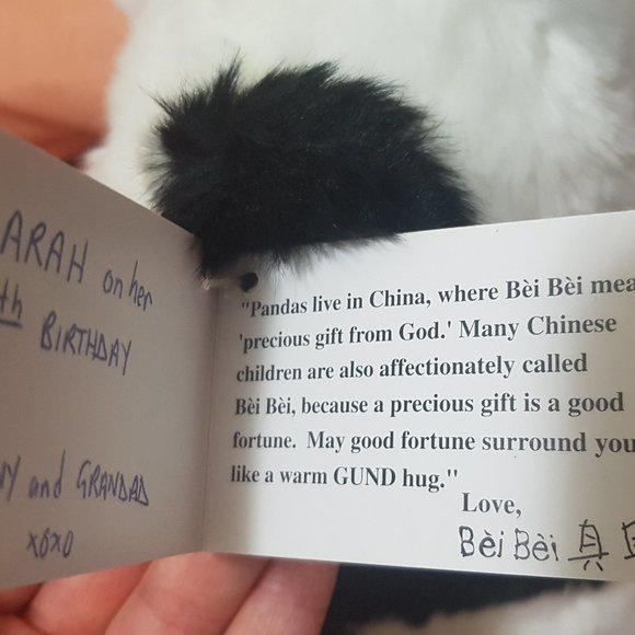 RARE NWT Gund 1999 Bei Bei Panda Plush - Picture 4 of 5